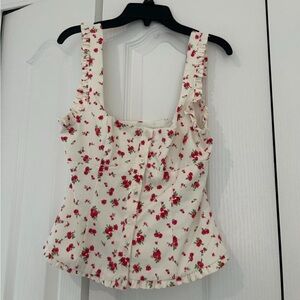 Zara Floral Sleeveless Top